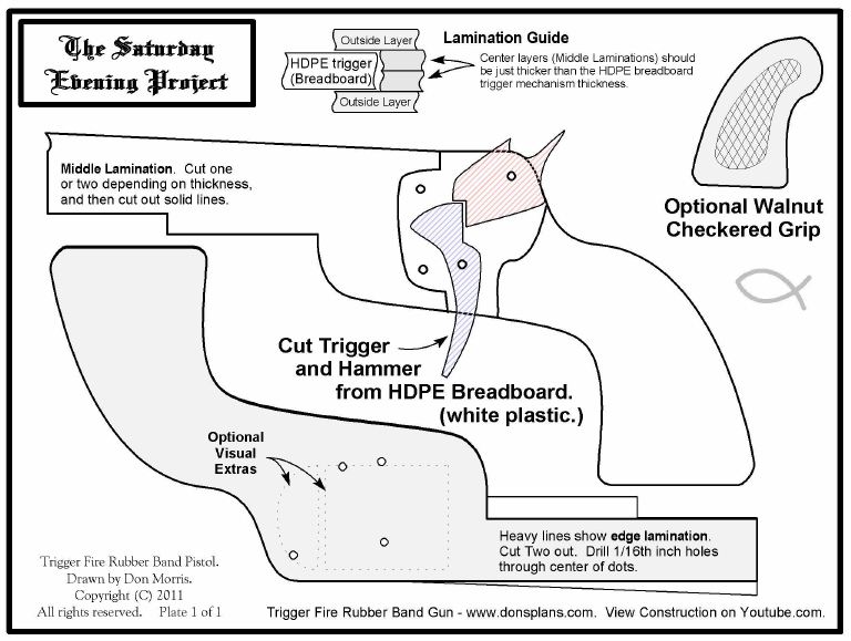 Rubber Band Gun Trigger Plans